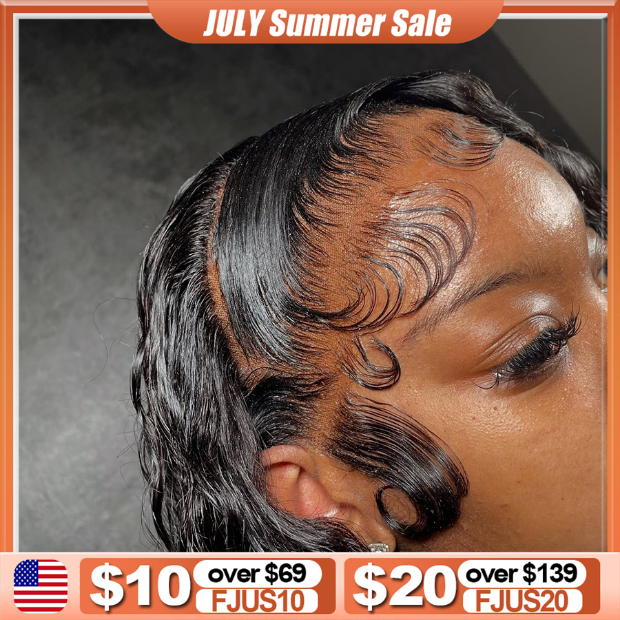 Hd Lace Frontal Wig Human Hair Pre Plucked - Wig Rambut Asli 250% 13X4 HD