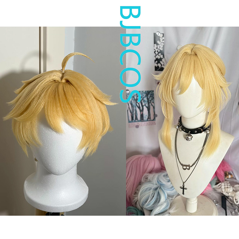Synthetic Wigs - [Wig Bergaya] Wig Cosplay Lumine/Aether Game
