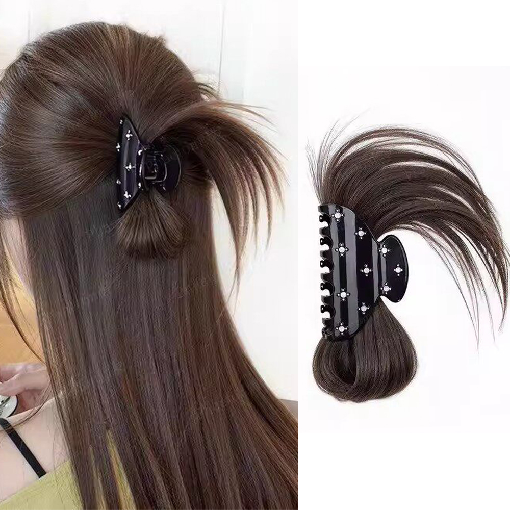 Claw Clip Messy Bun Hair Piece - Jepit Rambut Model Sanggul Berantakan Sintetis