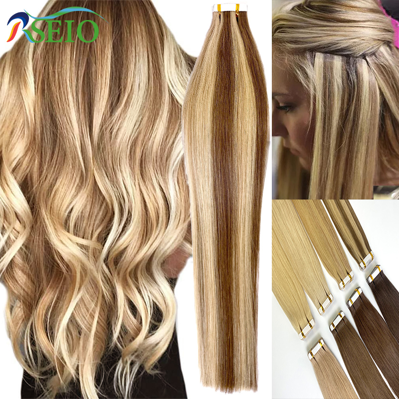Invisible Tape In Extensions Real Hair - RSEIO plester lurus dalam ekstensi rambut