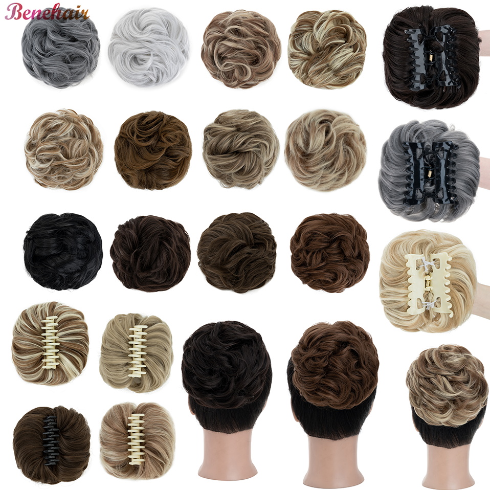 Claw Clip Messy Bun Hair Piece - Benehair jepit rambut cakar sintetis Sanggul