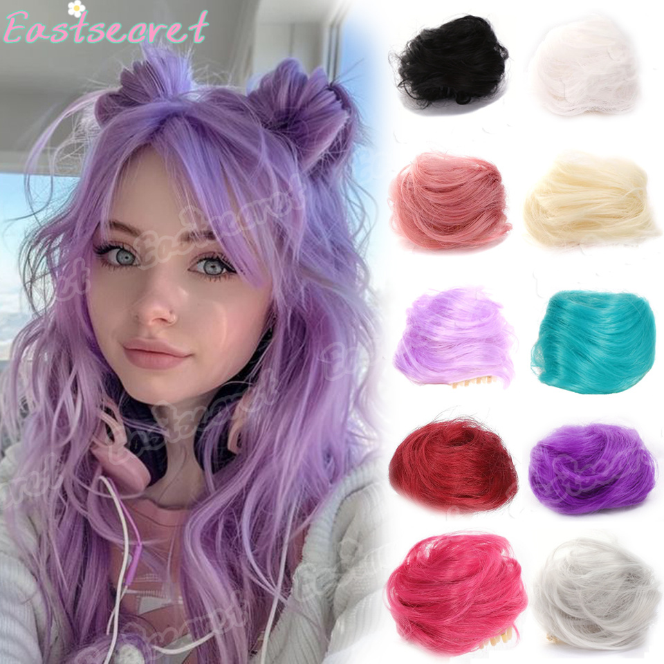 Claw Clip Messy Bun Hair Piece - Sanggul Rambut Wanita EAST, Sanggul Keriting