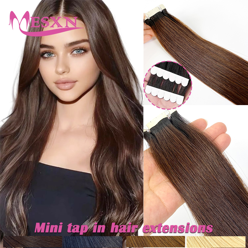 Invisible Tape In Extensions Real Hair - Ekstensi Rambut Manusia Mini Tape In,