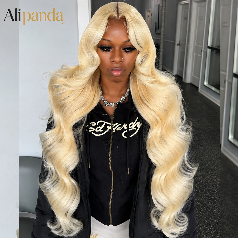 613 Blonde Body Wave Lace Front Wig - Wig Rambut Manusia 613 HD Lace