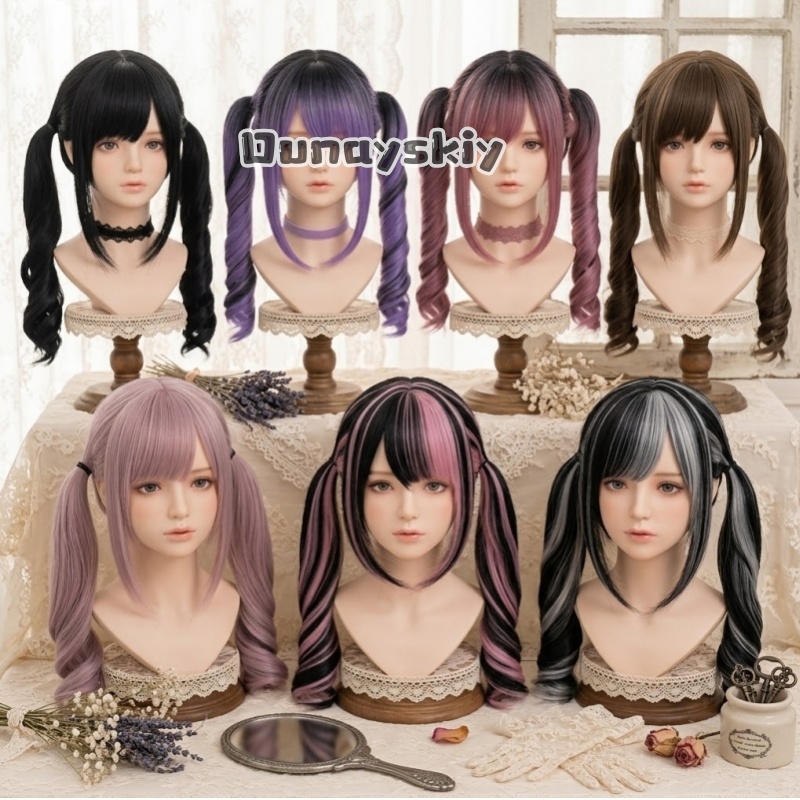 Synthetic Braided Wigs For Black Women - Cosplay Jirai Kei Pesta Halloween Wig