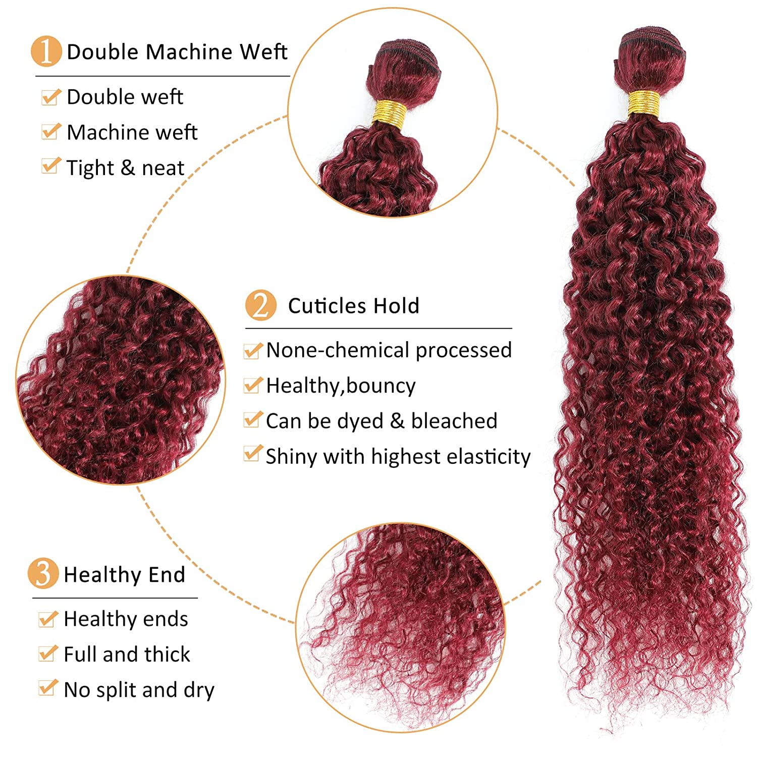 12A Water Wave Bundles Dengan  - Deep Wave 3 Bundles With Closure ulasan dan harga