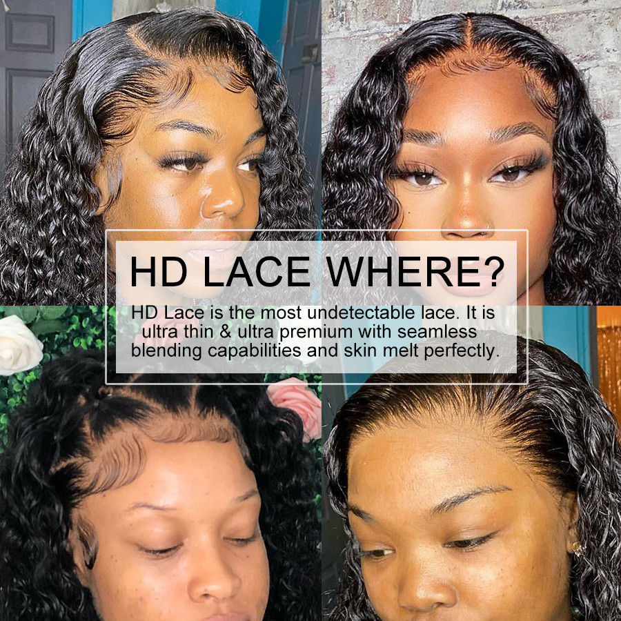 Wig Rambut Asli 250% 13X4 HD T - Hd Lace Frontal Wig Human Hair Pre Plucked ulasan dan harga