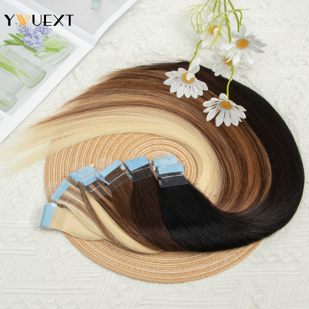 YWUEXT pita Mini dalam ekstens - Invisible Tape In Extensions Real Hair ulasan dan harga