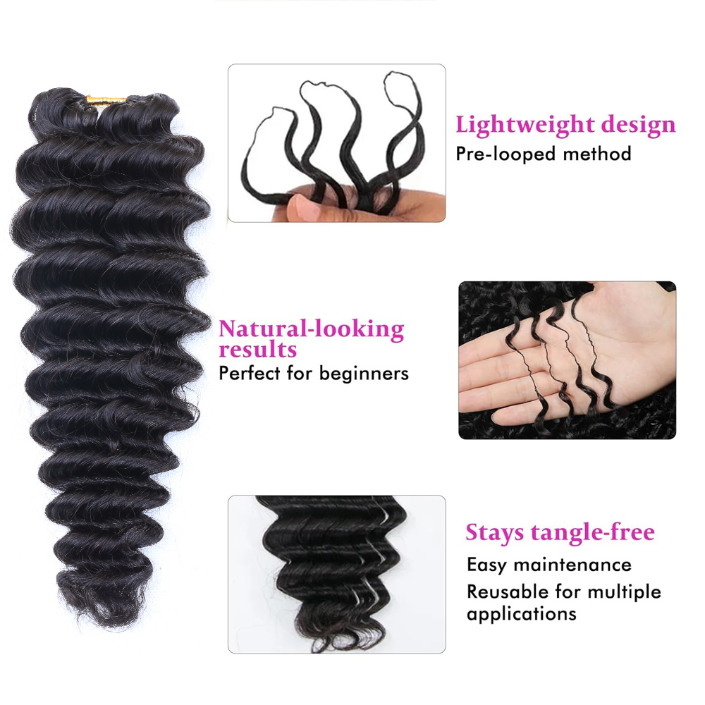 Rambut Manusia Asli dengan Tek - Hair Bundles ulasan dan harga