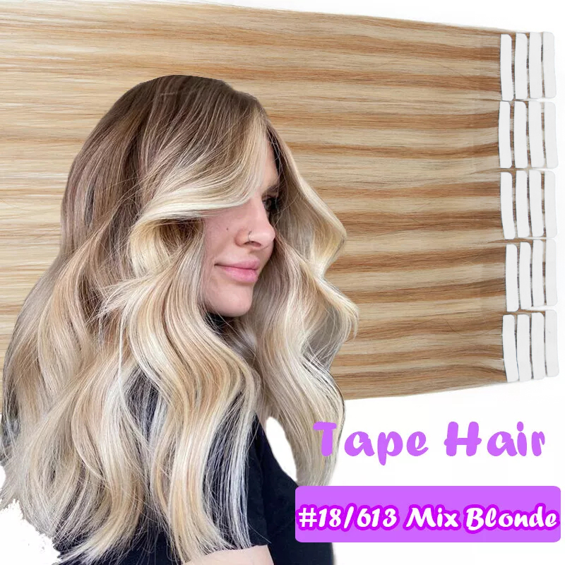 Ekstensi Rambut Asli Manusia L - Invisible Tape In Extensions Real Hair ulasan dan harga