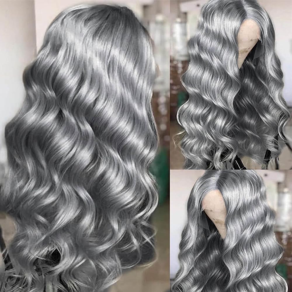 Wig Renda Depan 13X4 Abu-abu P - 613 Blonde Body Wave Lace Front Wig ulasan dan harga