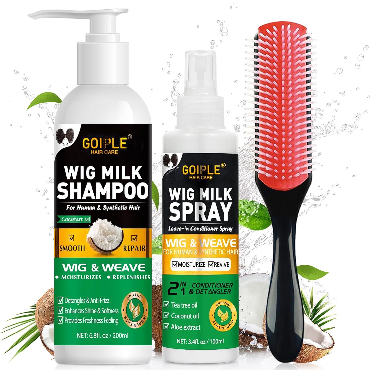 GOIPLE 3 in 1 Kit Perawatan Wi - Synthetic Wigs ulasan dan harga