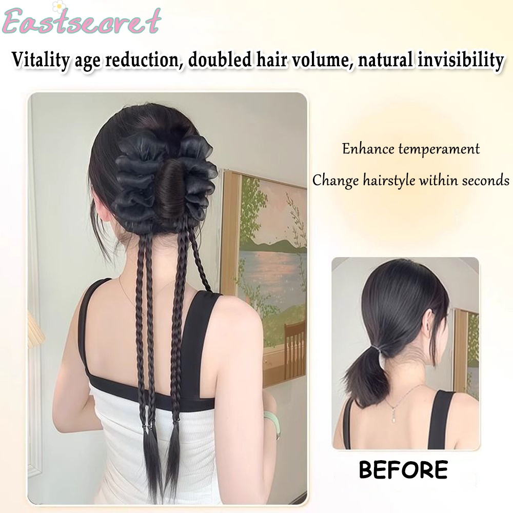 Jepit Rambut Model Pita Hitam  - Claw Clip Messy Bun Hair Piece ulasan dan harga