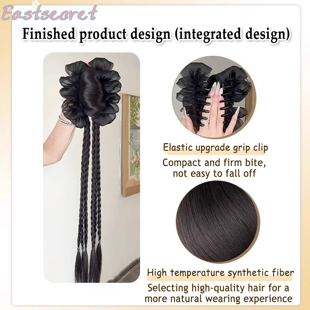 Jepit Rambut Model Pita Hitam  - Claw Clip Messy Bun Hair Piece ulasan dan harga