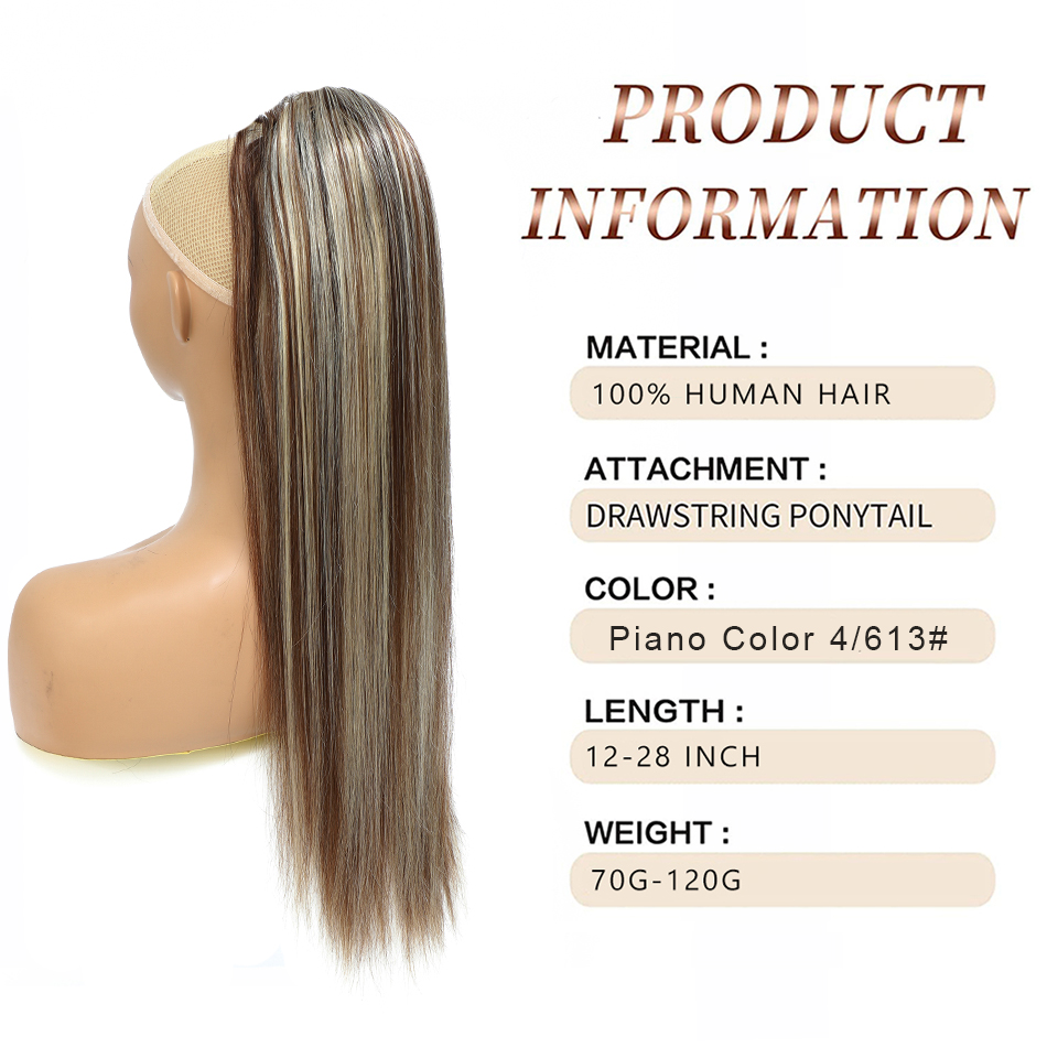 SOVO Serut Ekor Kuda Rambut Ma - Seamless Clip In Hair Extensions Human Hair ulasan dan harga