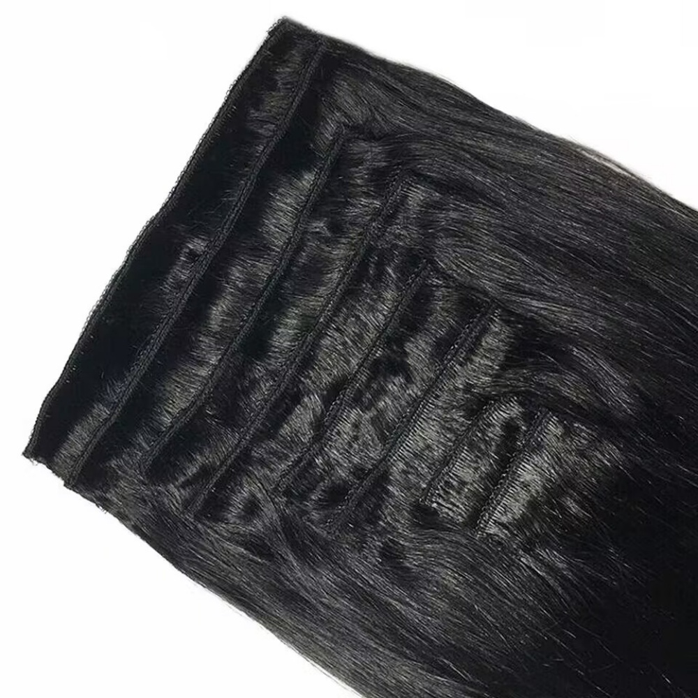 Ekstensi Rambut Asli Clip In L - Seamless Clip In Hair Extensions Human Hair ulasan dan harga