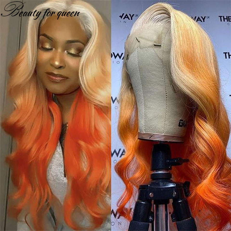 Wig Rambut Asli Brasil Warna O - 613 Blonde Body Wave Lace Front Wig ulasan dan harga