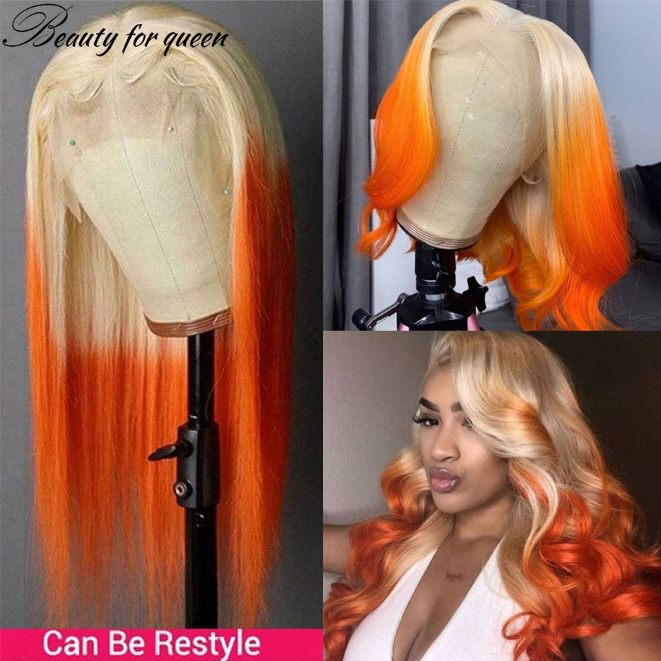 Wig Rambut Asli Brasil Warna O - 613 Blonde Body Wave Lace Front Wig ulasan dan harga