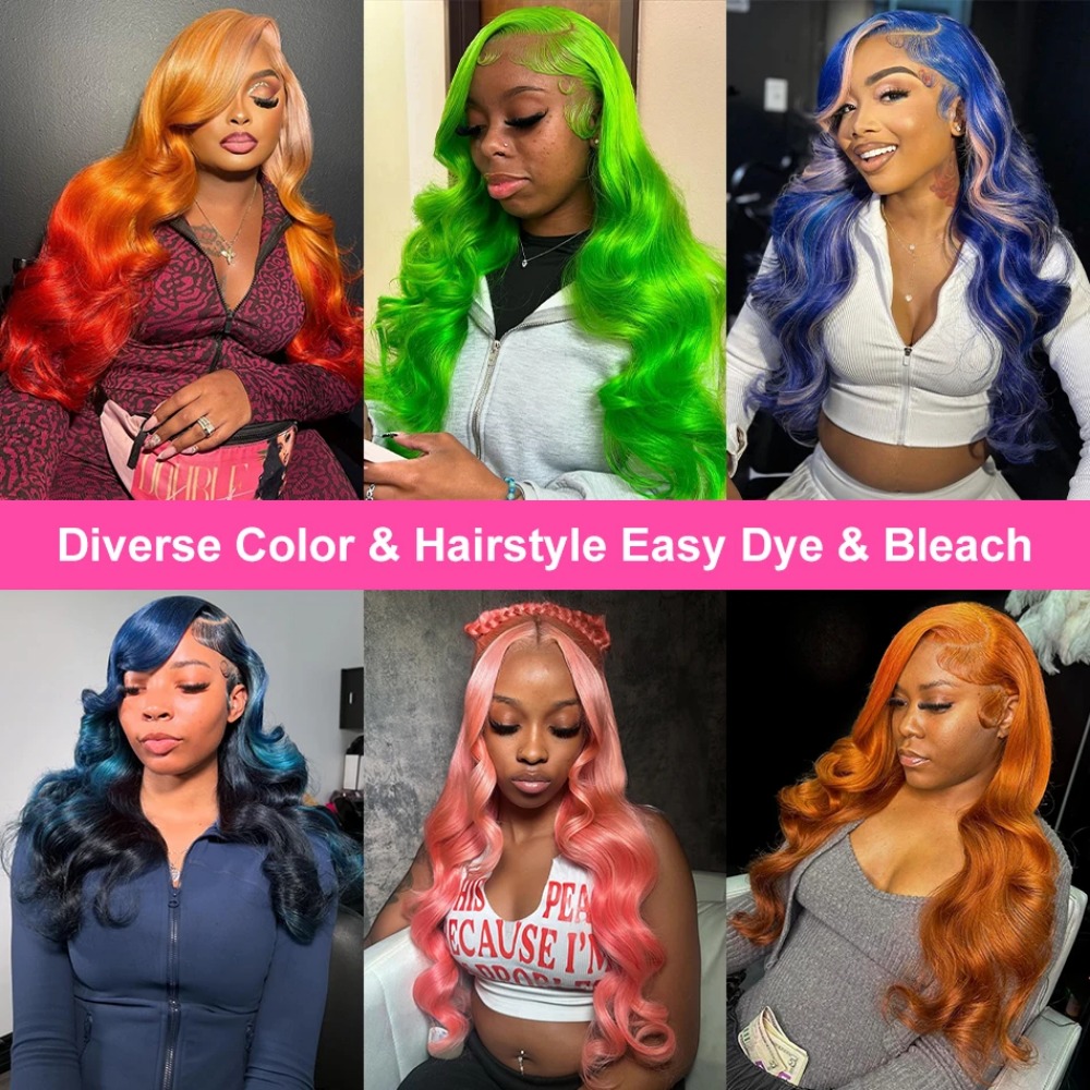 Wig Rambut Manusia 40 Inch 613 - 613 Blonde Body Wave Lace Front Wig ulasan dan harga