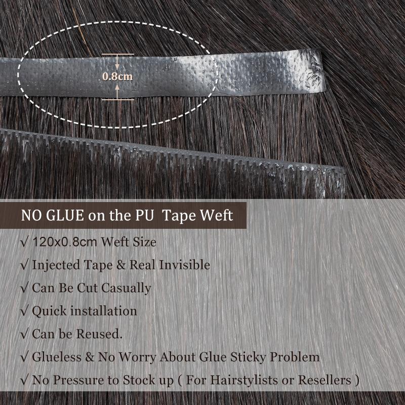 Pita panjang tak terlihat bund - Invisible Tape In Extensions Real Hair ulasan dan harga