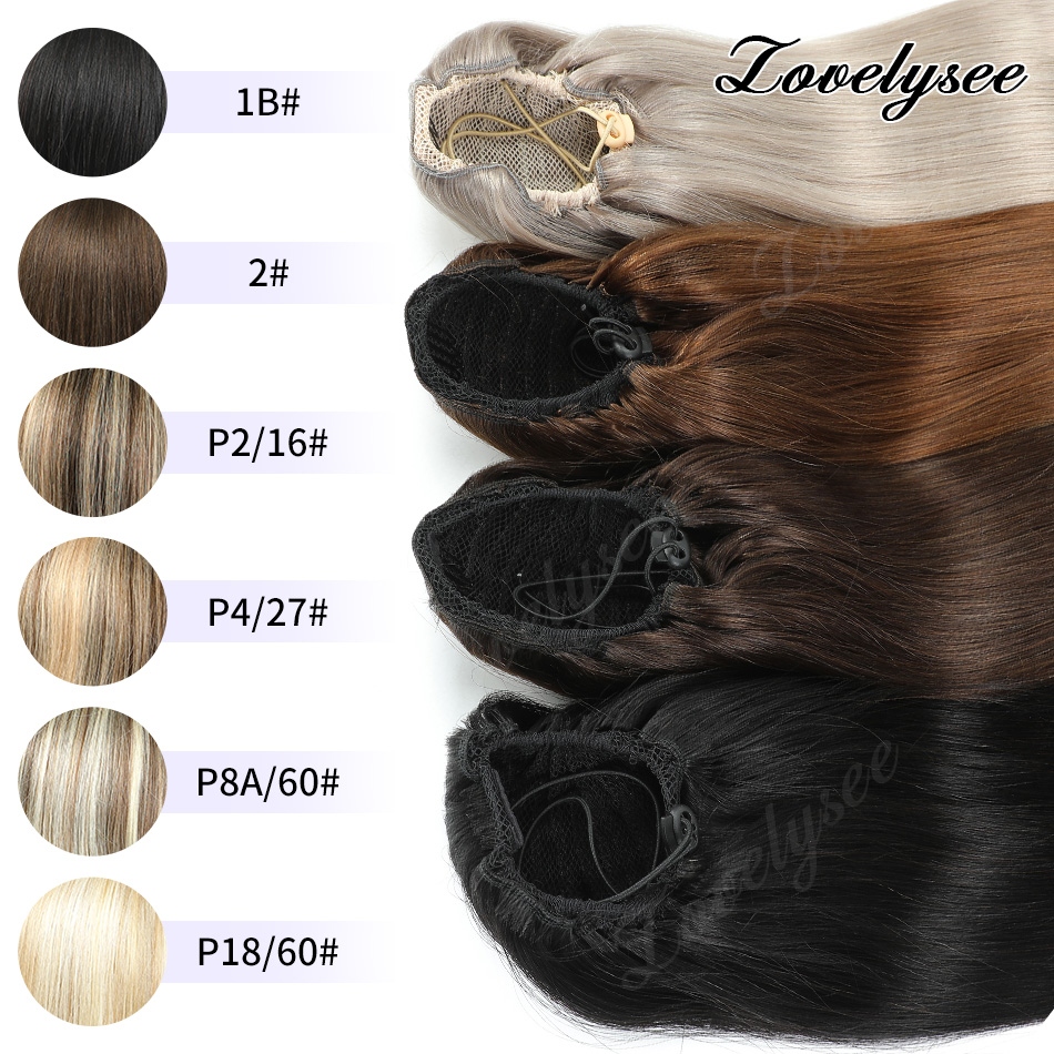 Ekstensi Rambut Kuncir Kuda Pe - Seamless Clip In Hair Extensions Human Hair ulasan dan harga