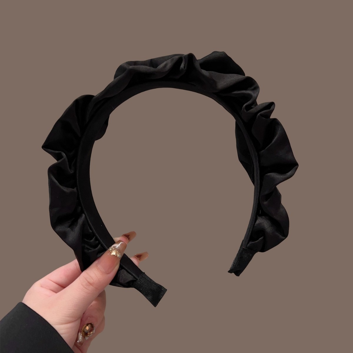 Ikat Kepala Hitam Berpita Buat - Hair Clips ulasan dan harga