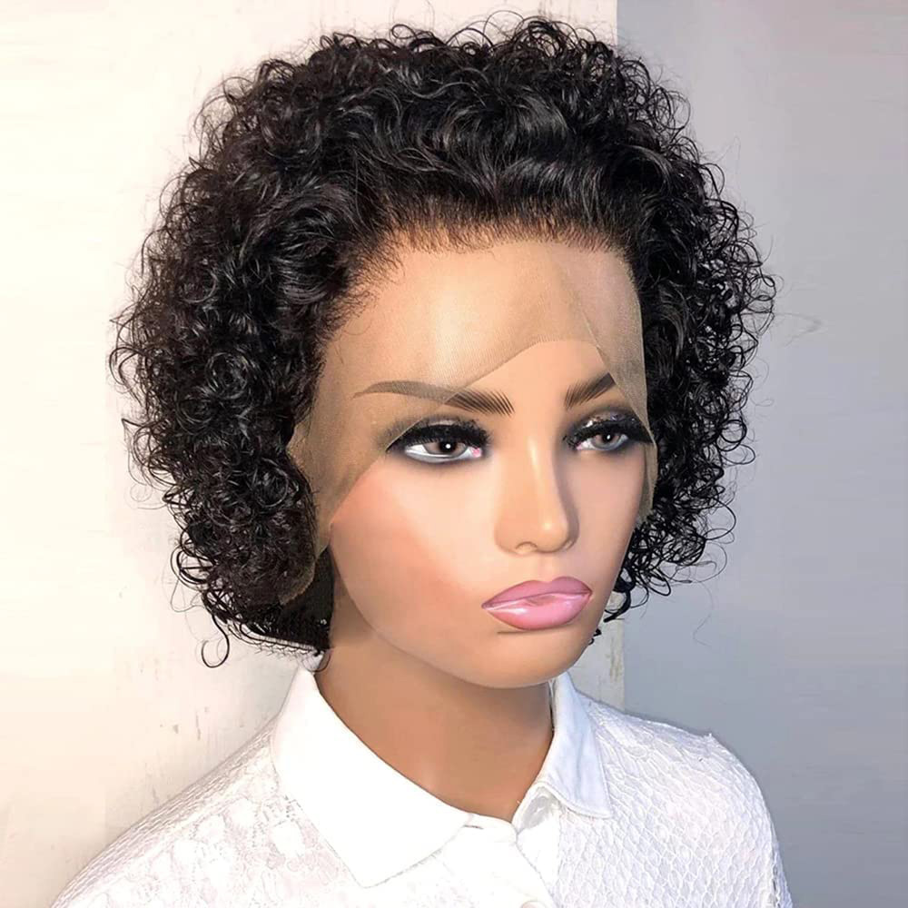 Wig Pixie Cut 13x4, Wig Rambut - Short Pixie Cut Wig Human Hair Cheap ulasan dan harga