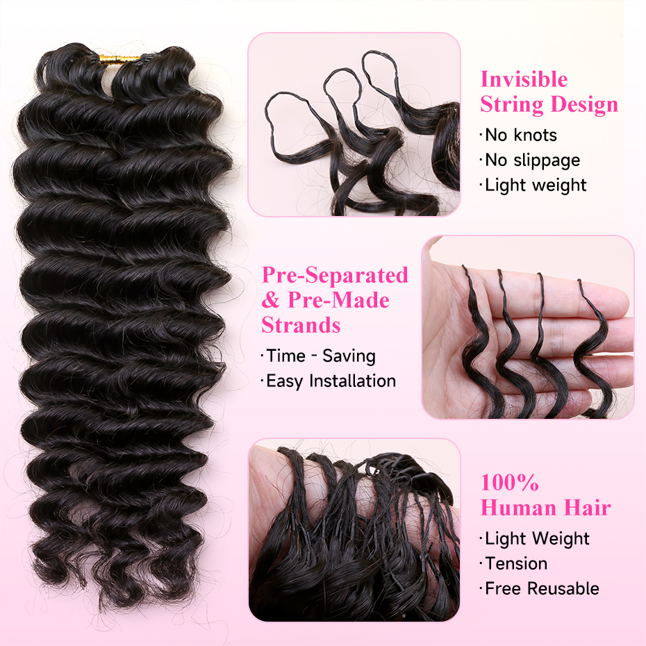 Rambut manusia asli dengan tek - Hair Bundles ulasan dan harga