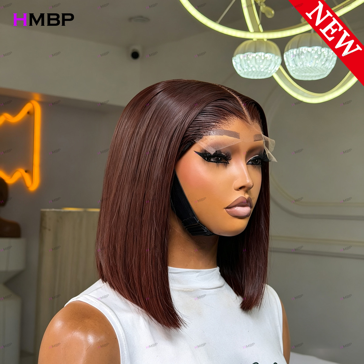 # Wig Bob Lurus Warna Auburn G - Glueless Wear And Go Human Hair Wig ulasan dan harga