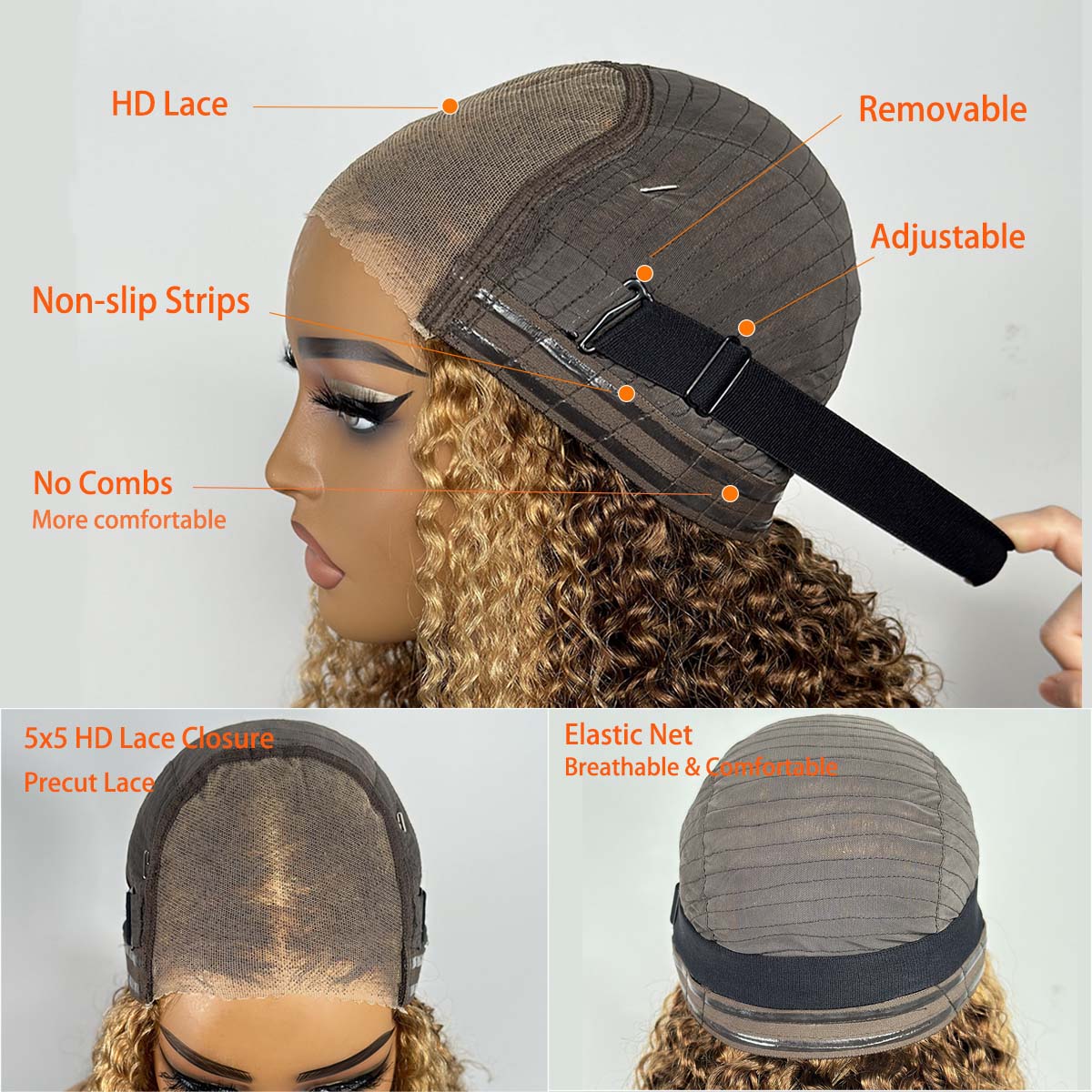 Wig Rambut Asli Wear & Go P427 - Glueless Wear And Go Human Hair Wig ulasan dan harga