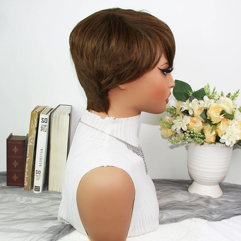 Wig Rambut Manusia Model Pixie - Short Pixie Cut Wig Human Hair Cheap ulasan dan harga