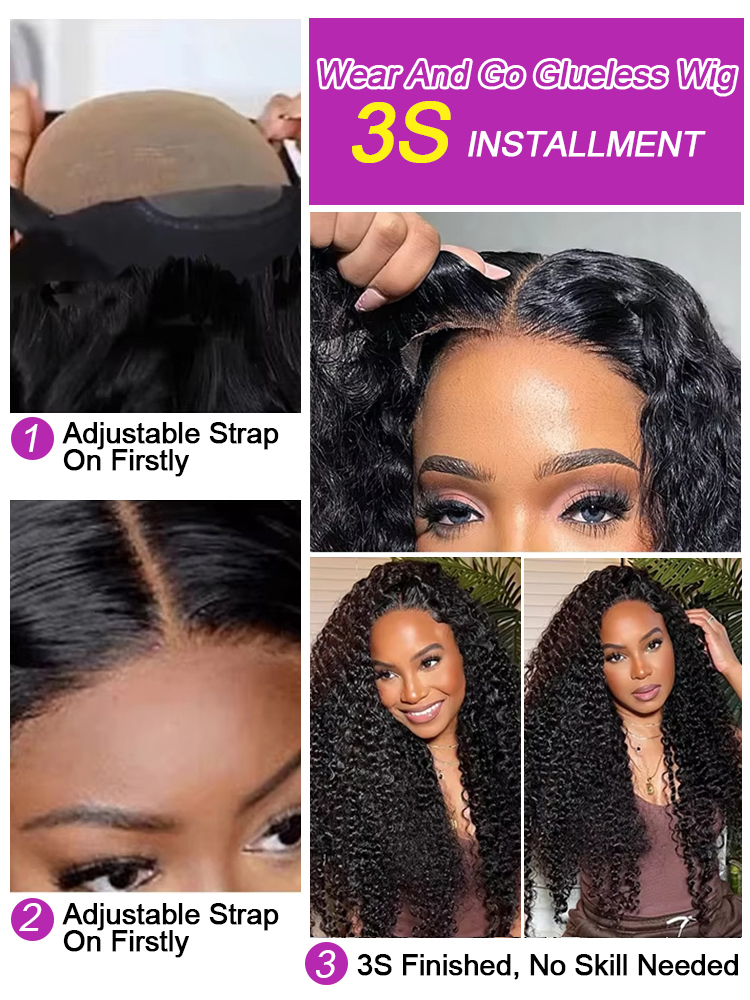 Wig Rambut Manusia Deep Water  - Water Wave Bulk Human Hair For Braiding ulasan dan harga