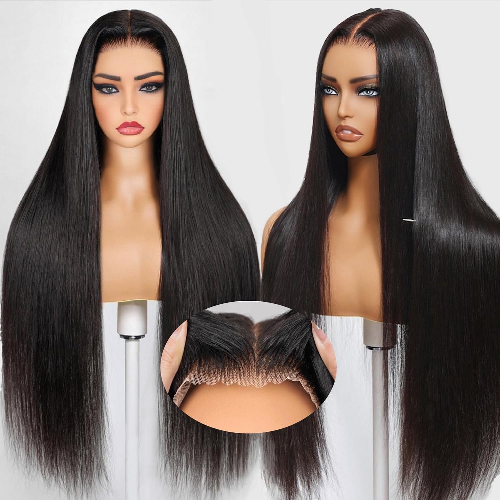 Wig Rambut Manusia Lurus Tanpa - Lace Front Wigs ulasan dan harga