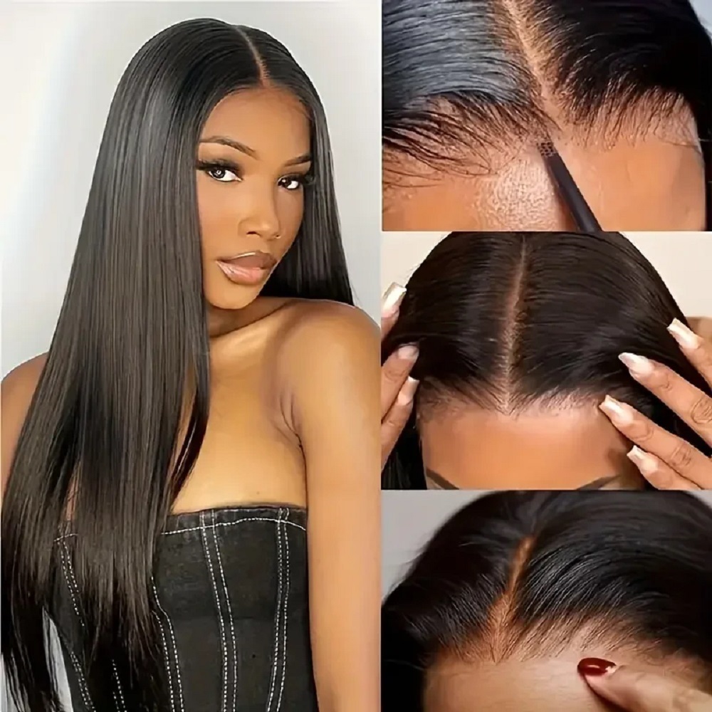 Wig Rambut Manusia Lurus Tanpa - Lace Front Wigs ulasan dan harga