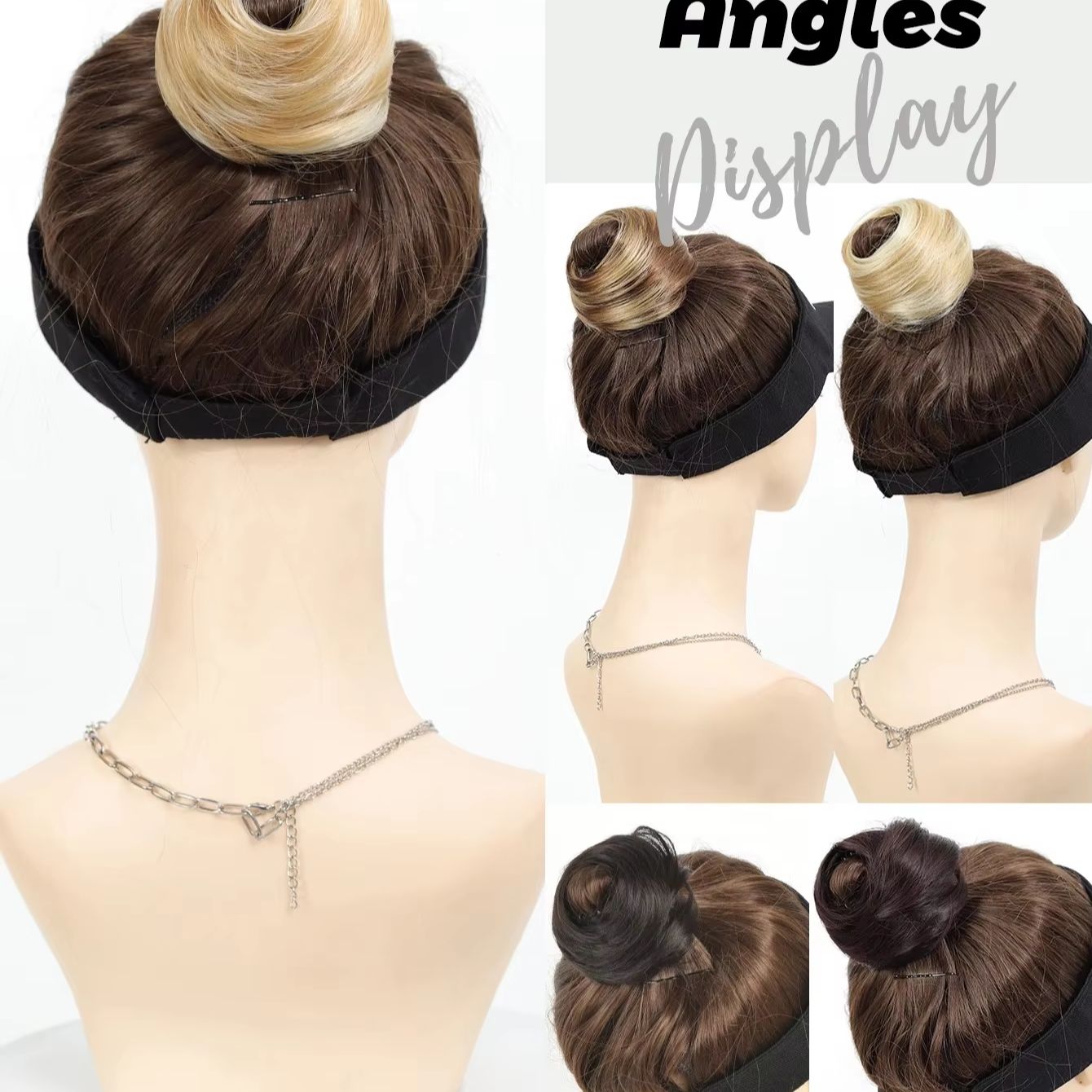 Jepit Rambut Mini Sintetis Mod - Claw Clip Messy Bun Hair Piece ulasan dan harga