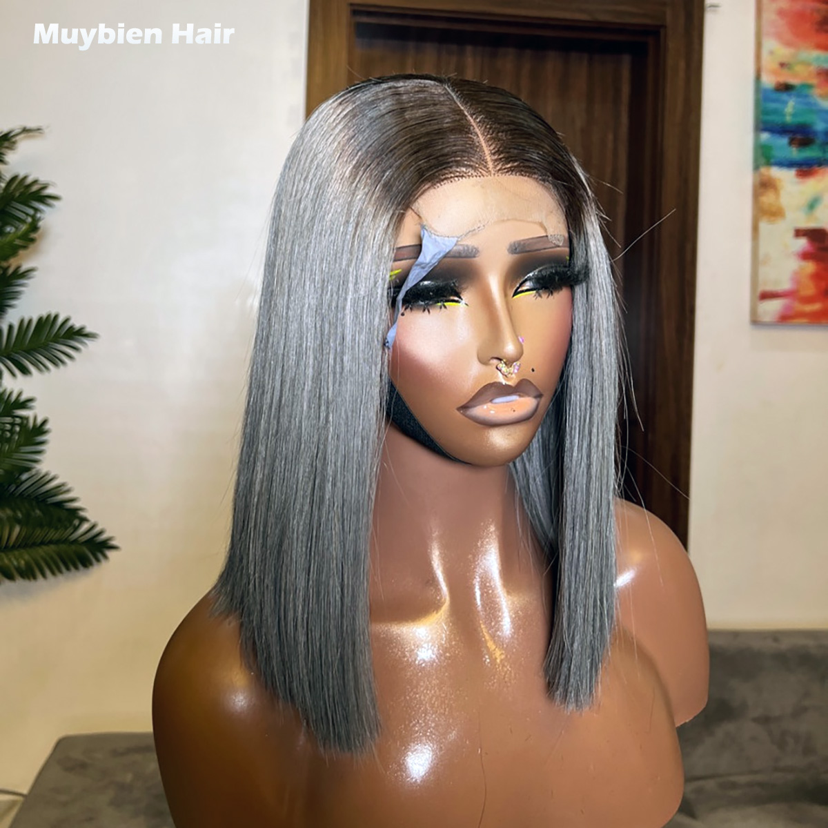 Wig Bob Rambut Manusia Super D - Glueless Wear And Go Human Hair Wig ulasan dan harga