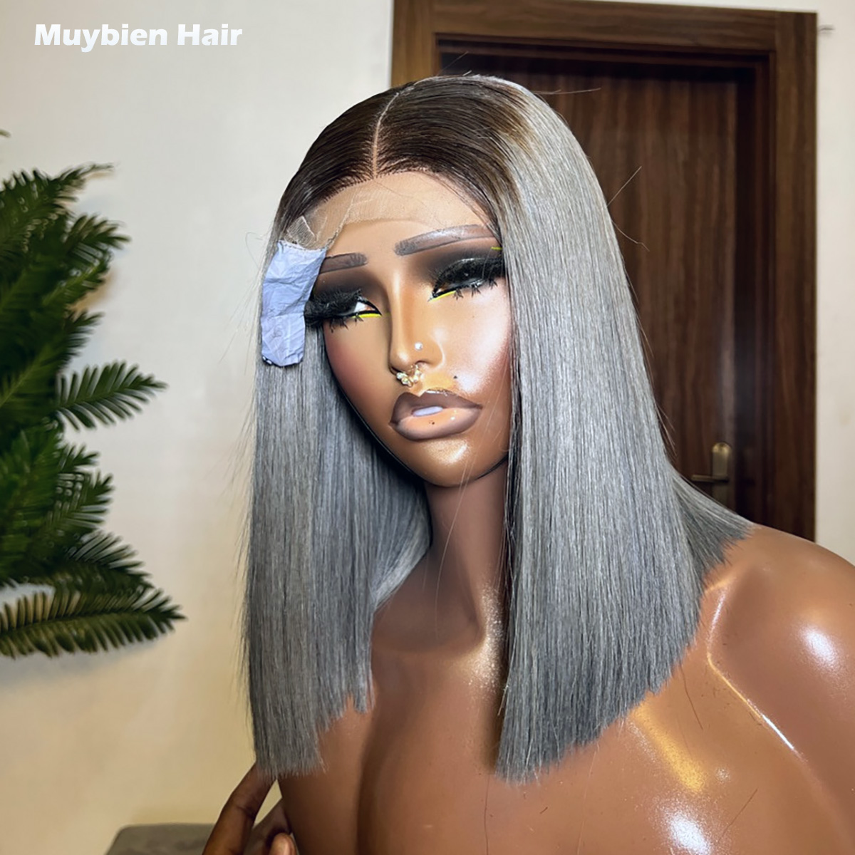 Wig Bob Rambut Manusia Super D - Glueless Wear And Go Human Hair Wig ulasan dan harga
