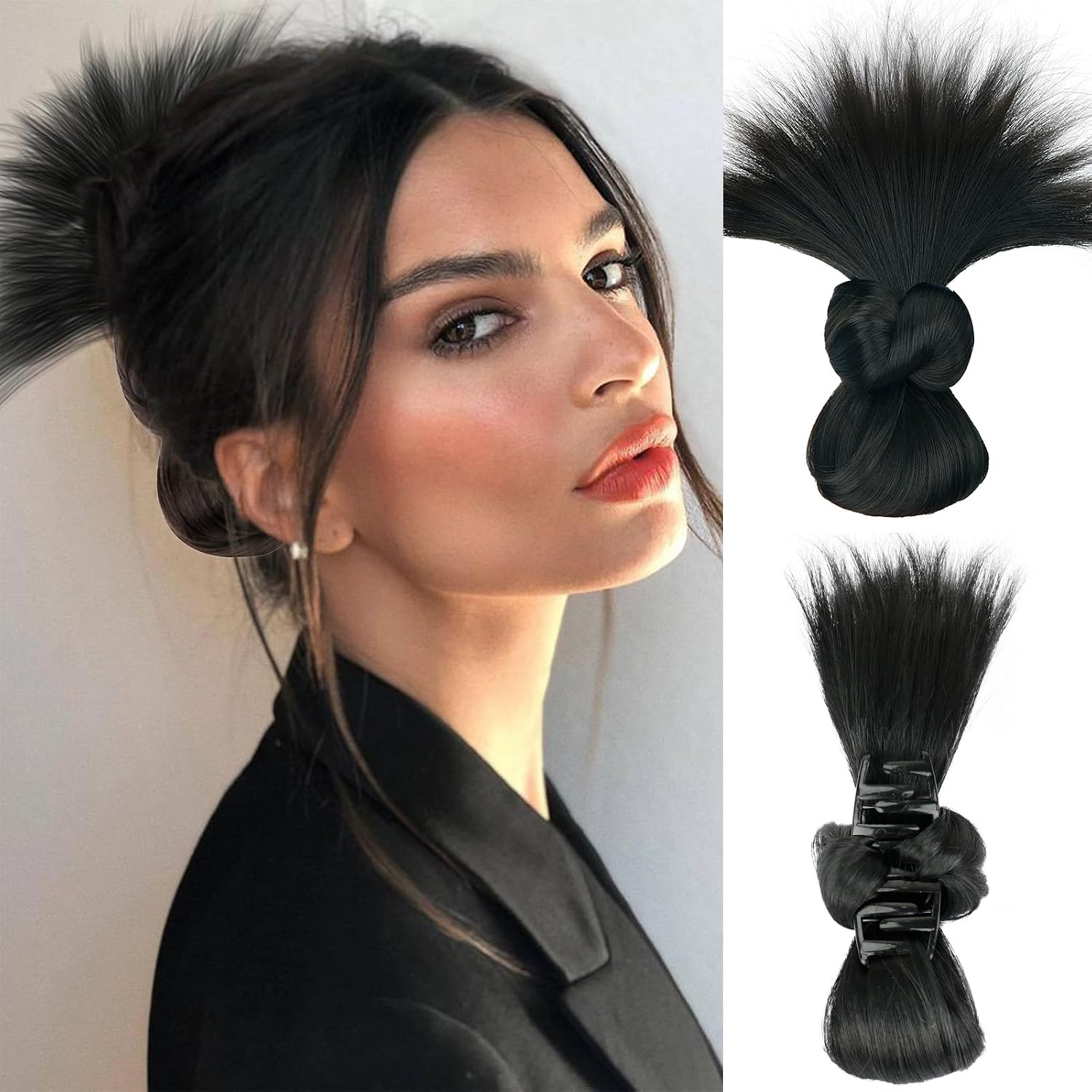Aksesoris Rambut Sanggul Beran - Claw Clip Messy Bun Hair Piece ulasan dan harga
