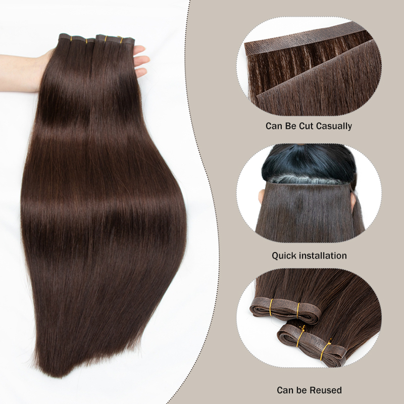 Rambut Sambung dengan Teknik P - Invisible Tape In Extensions Real Hair ulasan dan harga