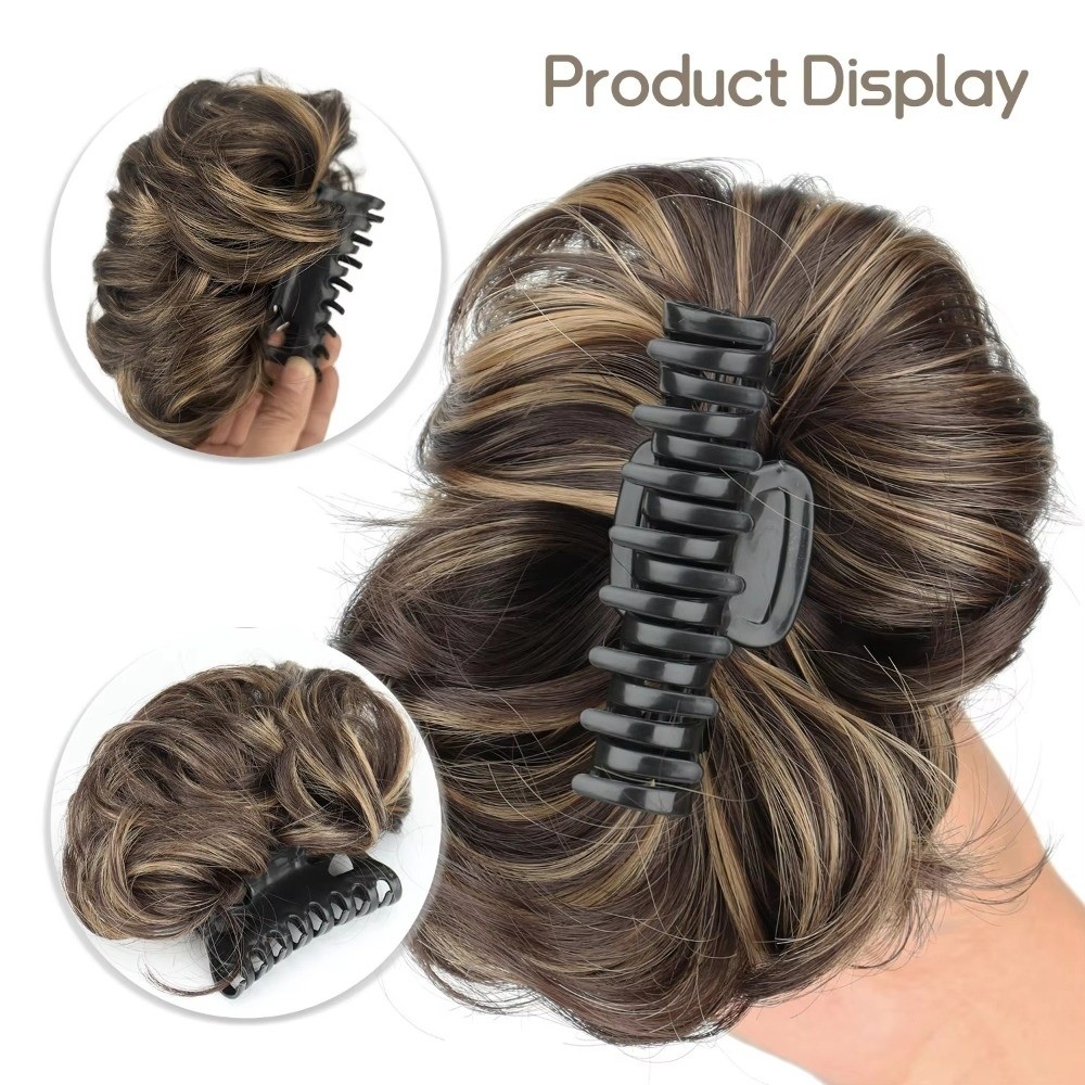 Klip Rambut Sanggul untuk Ramb - Claw Clip Messy Bun Hair Piece ulasan dan harga
